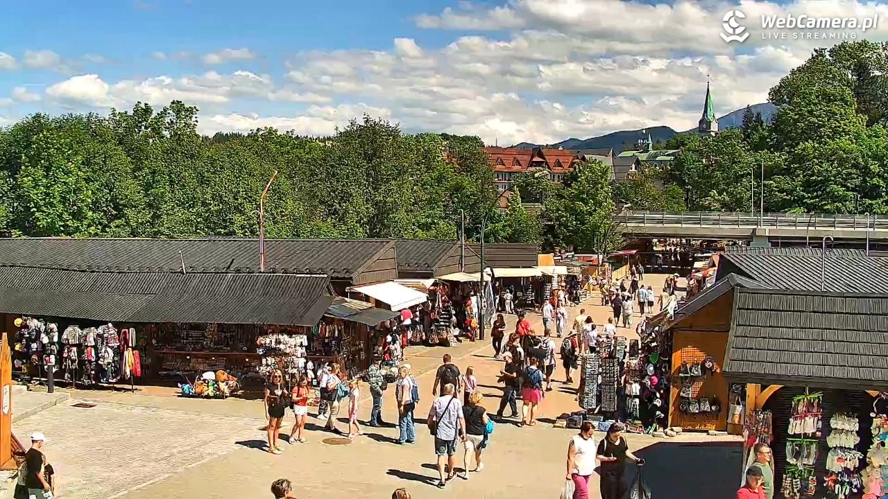 Zakopane - widok na dolną stację kolei na Gubałówkę - 08 czerwiec 2026, 14:45