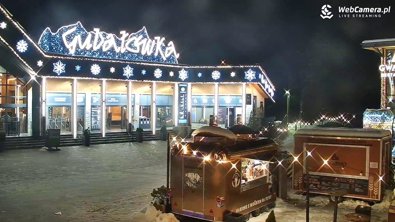 Zakopane - widok na dolną stację kolei na Gubałówkę - 29 listopad 2025, 19:17