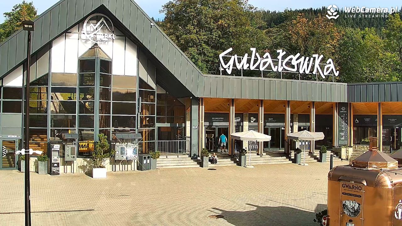 Zakopane - widok na dolną stację kolei na Gubałówkę - 03 wresień 2026, 08:34