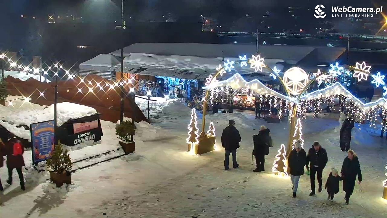 Zakopane - widok na dolną stację kolei na Gubałówkę - 29 listopad 2025, 19:07