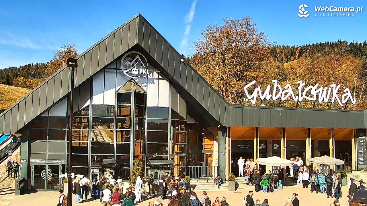 Zakopane - widok na dolną stację kolei na Gubałówkę - 18 październik 2026, 09:14
