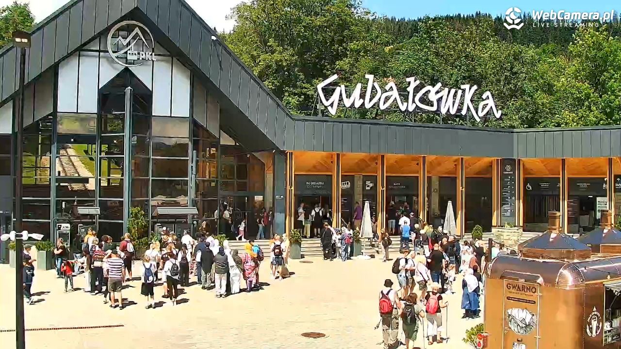 Zakopane - widok na dolną stację kolei na Gubałówkę - 20 lipiec 2026, 12:14
