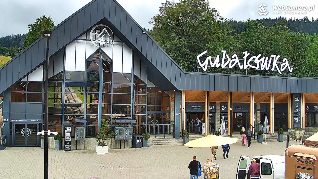 Zakopane - widok na dolną stację kolei na Gubałówkę - 24 lipiec 2026, 09:35