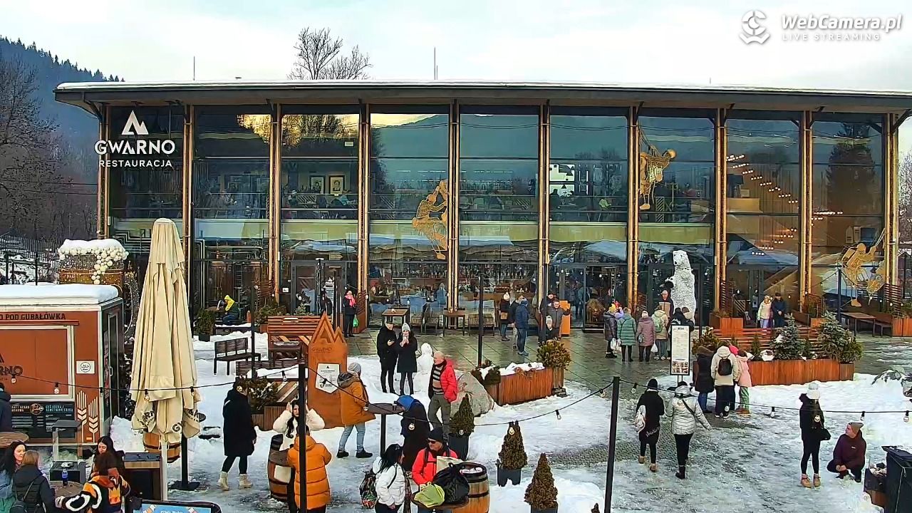 Zakopane - widok na dolną stację kolei na Gubałówkę - 29 listopad 2025, 14:53