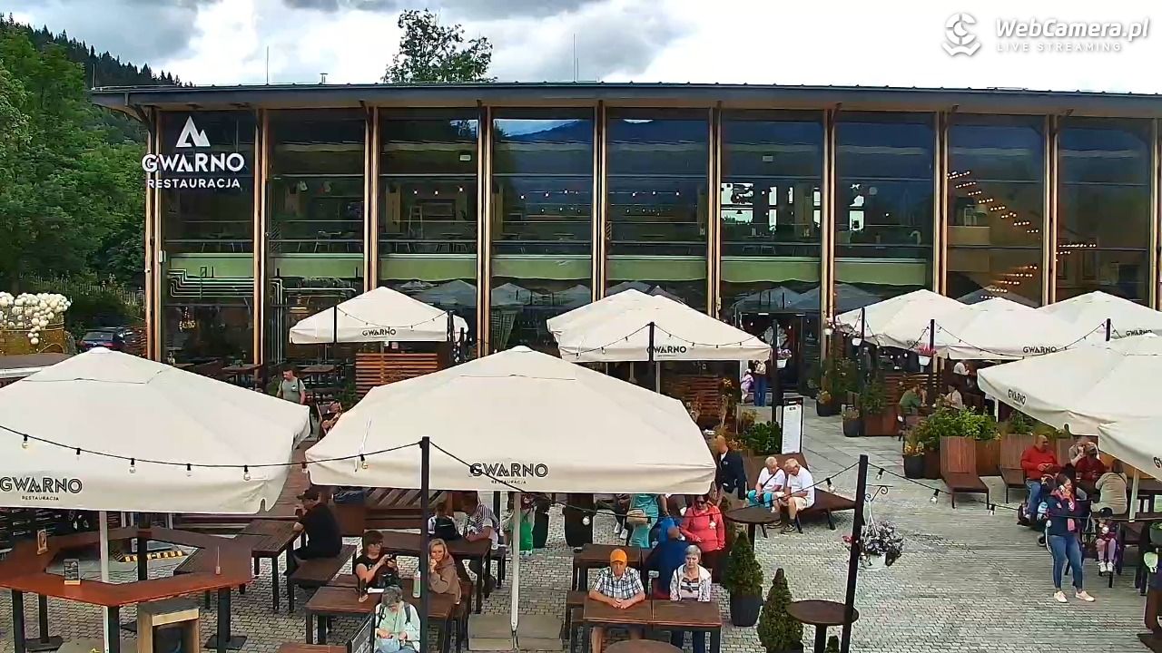 Zakopane - widok na dolną stację kolei na Gubałówkę - 22 lipiec 2026, 13:37
