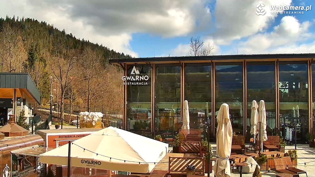 Zakopane - widok na dolną stację kolei na Gubałówkę - 24 kwiecień 2026, 09:32