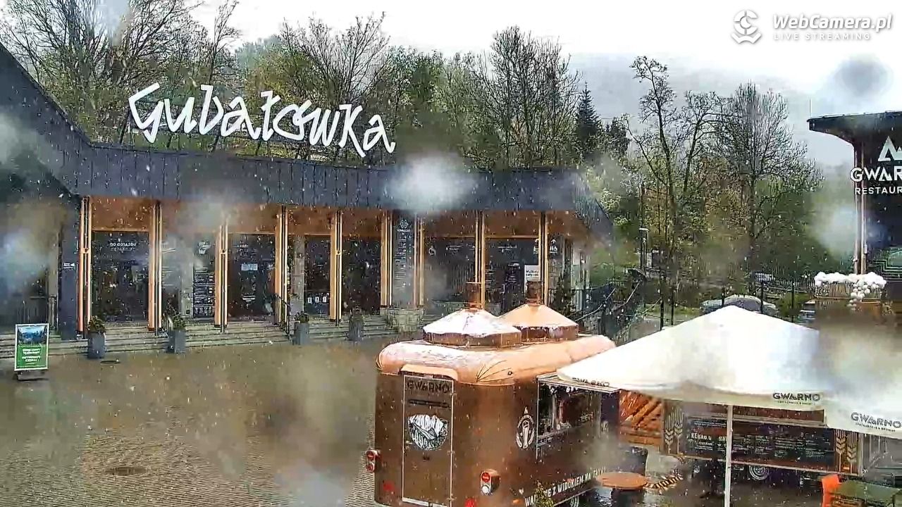 Zakopane - widok na dolną stację kolei na Gubałówkę - 15 maj 2025, 11:31