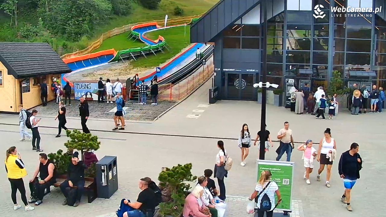 Zakopane - widok na dolną stację kolei na Gubałówkę - 22 lipiec 2026, 14:20