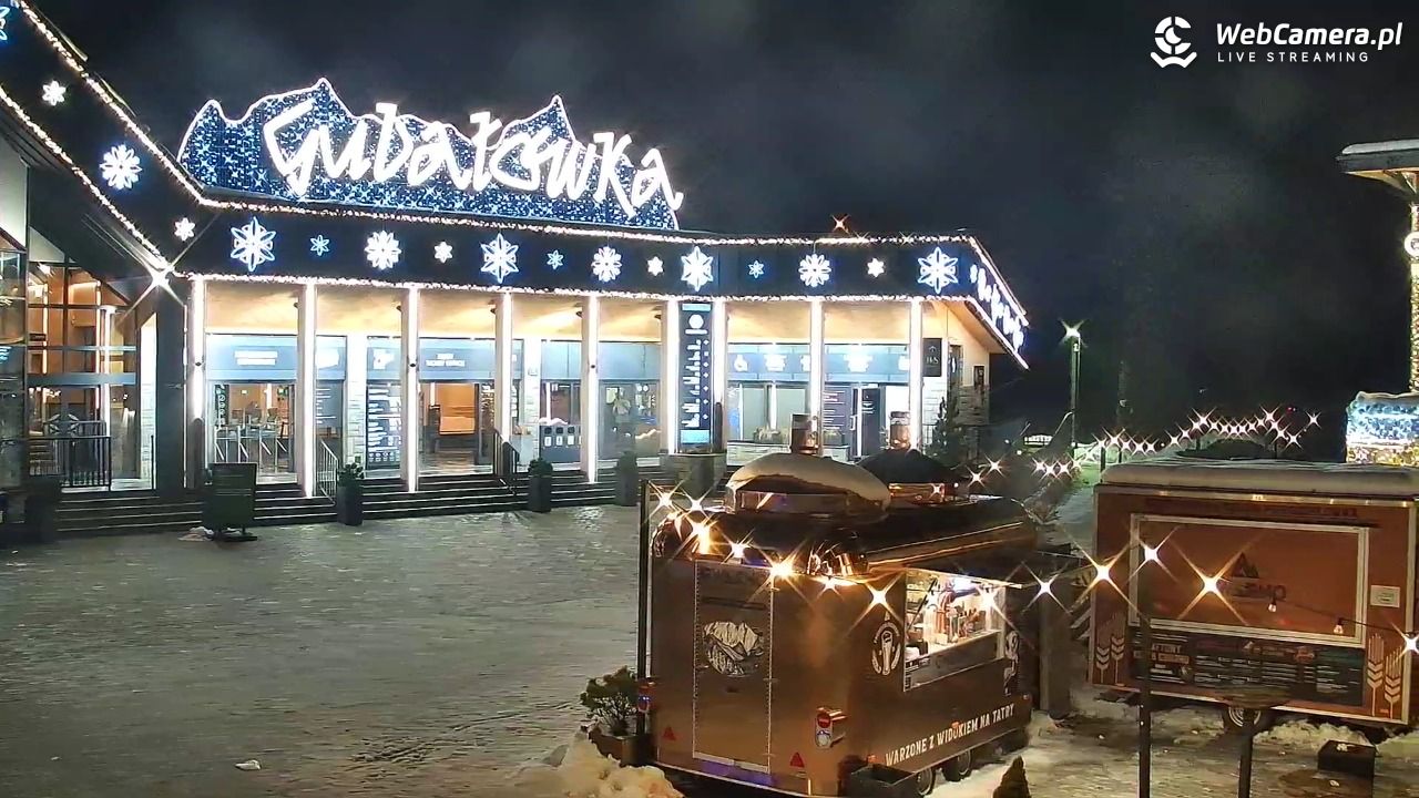 Zakopane - widok na dolną stację kolei na Gubałówkę - 29 listopad 2025, 19:17