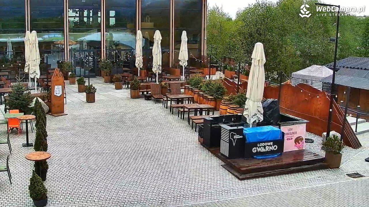 Zakopane - widok na dolną stację kolei na Gubałówkę - 16 maj 2025, 07:47