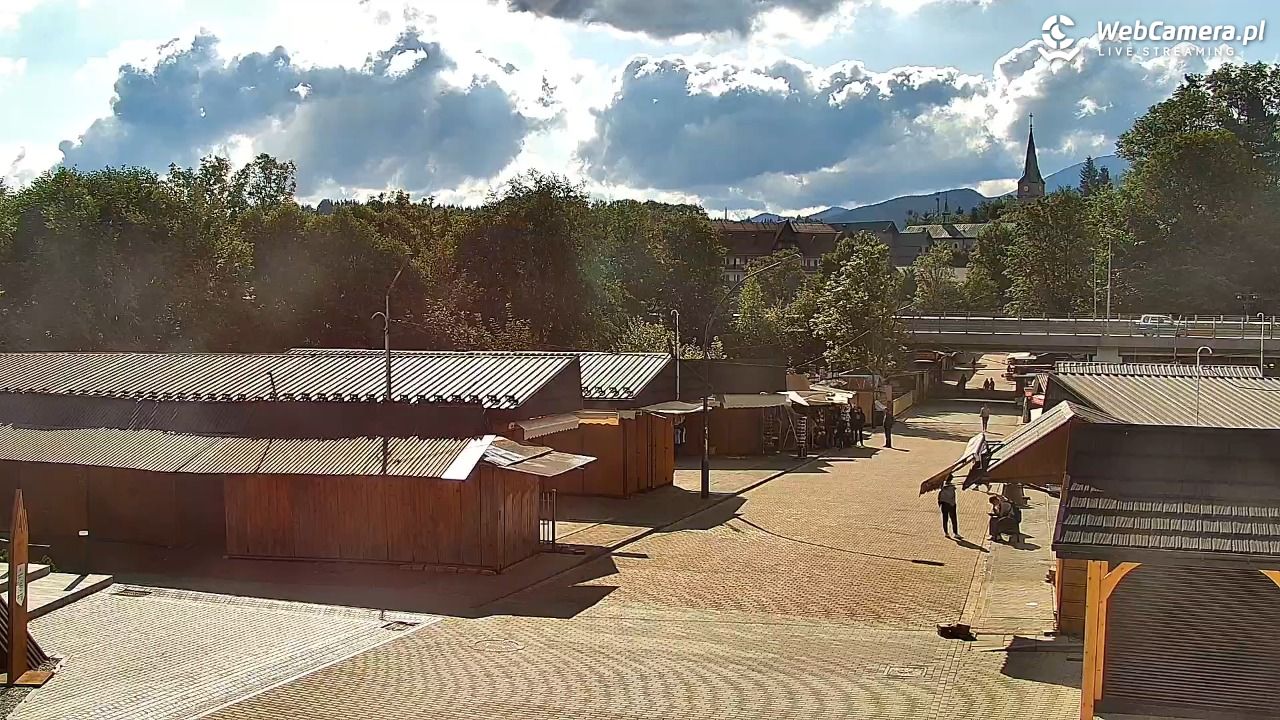 Zakopane - widok na dolną stację kolei na Gubałówkę - 22 lipiec 2026, 08:31