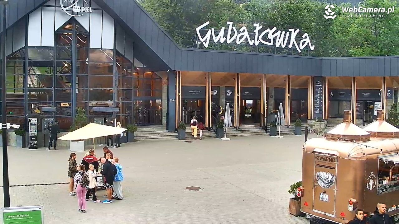 Zakopane - widok na dolną stację kolei na Gubałówkę - 21 lipiec 2026, 17:18