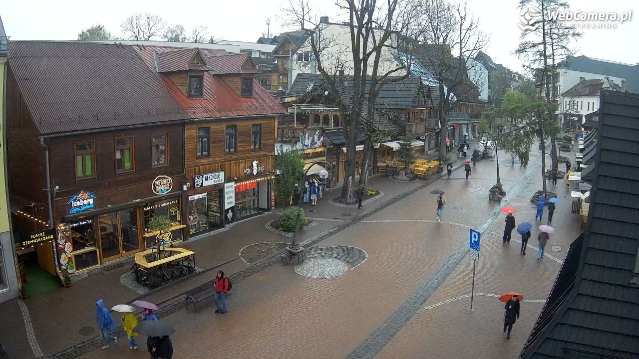 Krupówki Dolne - widok na deptak - 16 maj 2026, 11:51