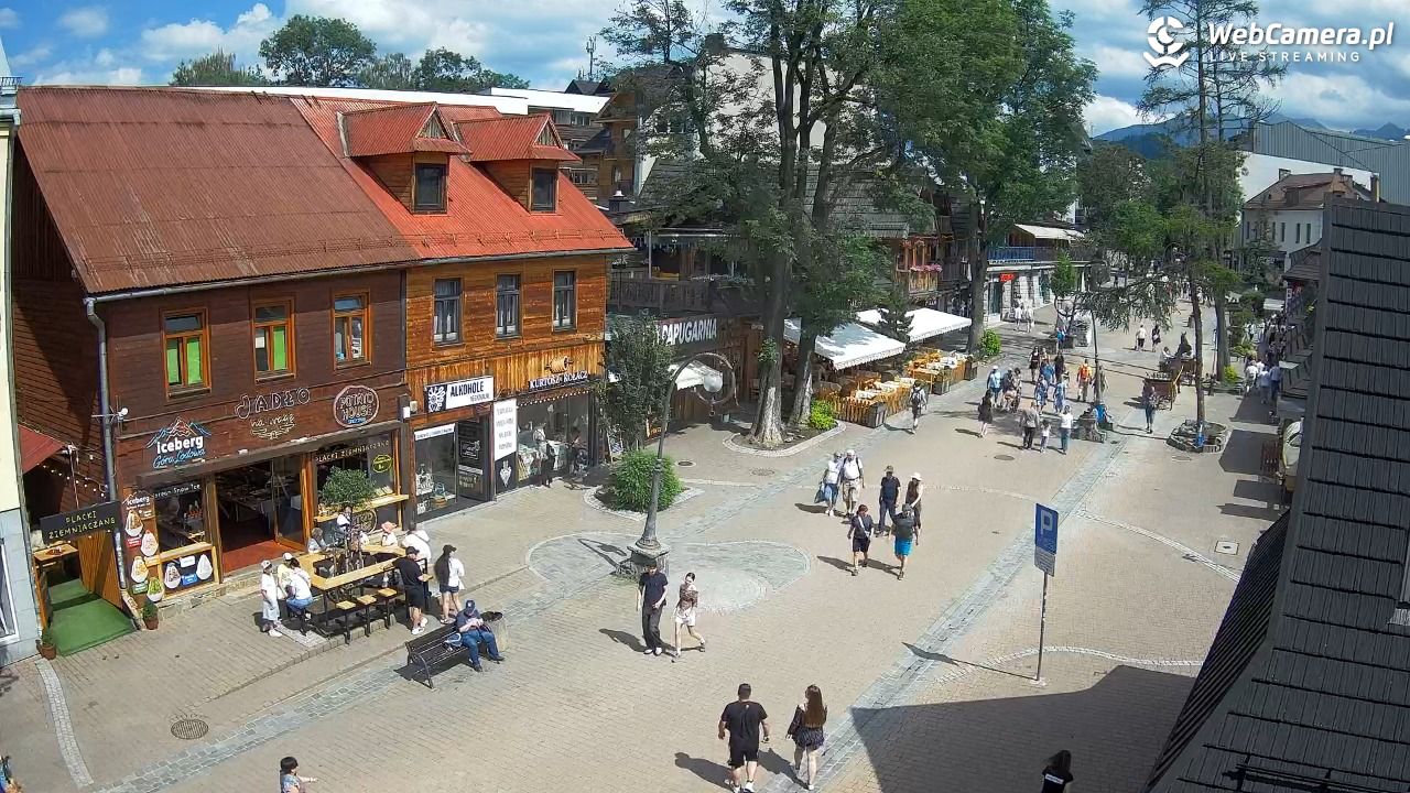 Krupówki Dolne - widok na deptak - 23 czerwiec 2026, 15:10