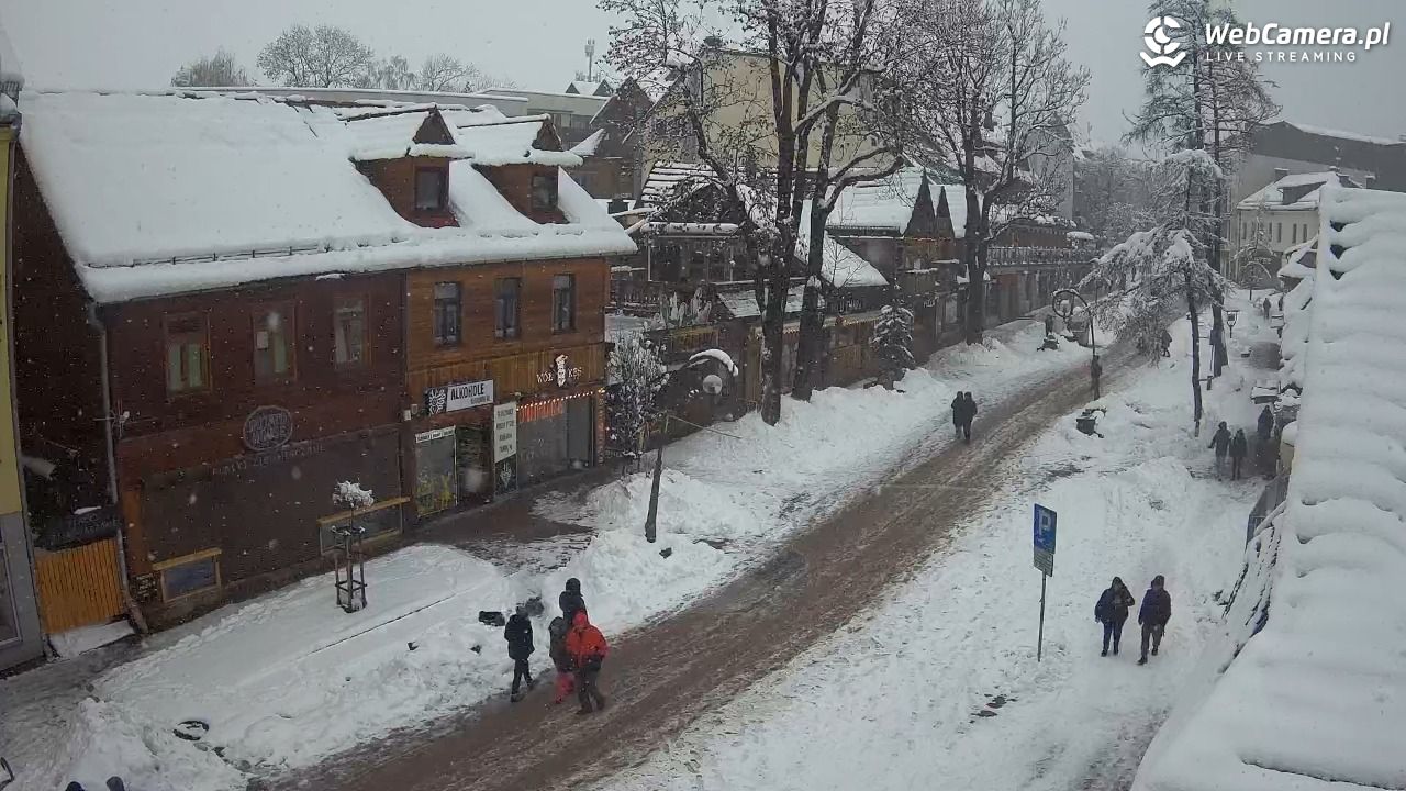 Krupówki Dolne - widok na deptak - 31 marzec 2026, 12:58