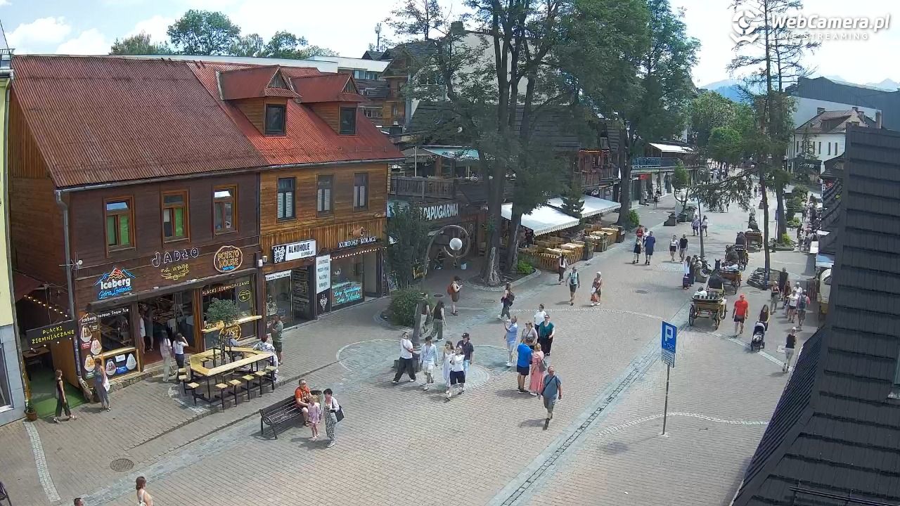 Krupówki Dolne - widok na deptak - 26 czerwiec 2026, 12:31