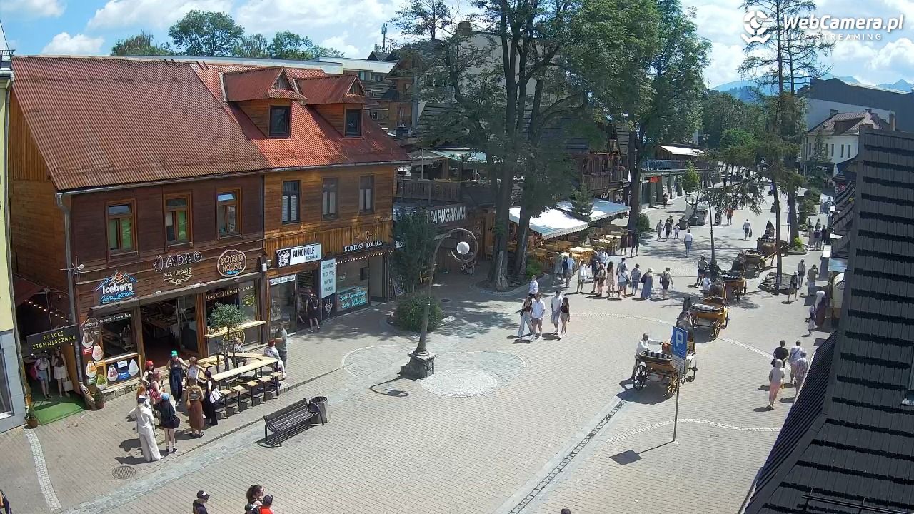 Krupówki Dolne - widok na deptak - 26 czerwiec 2026, 12:21
