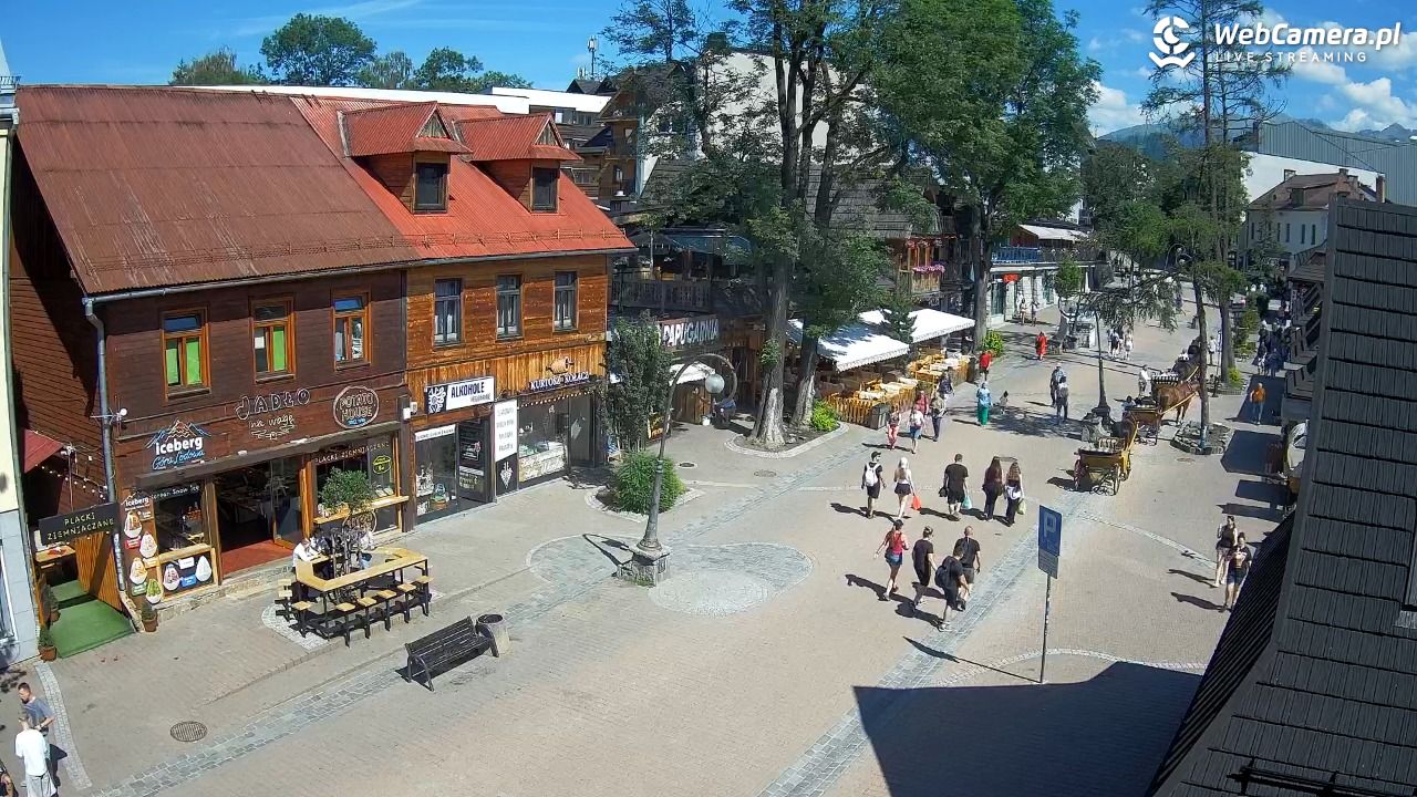 Krupówki Dolne - widok na deptak - 24 czerwiec 2026, 15:27