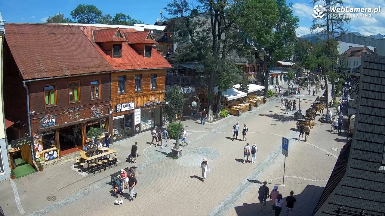 Krupówki Dolne - widok na deptak - 24 czerwiec 2026, 14:31