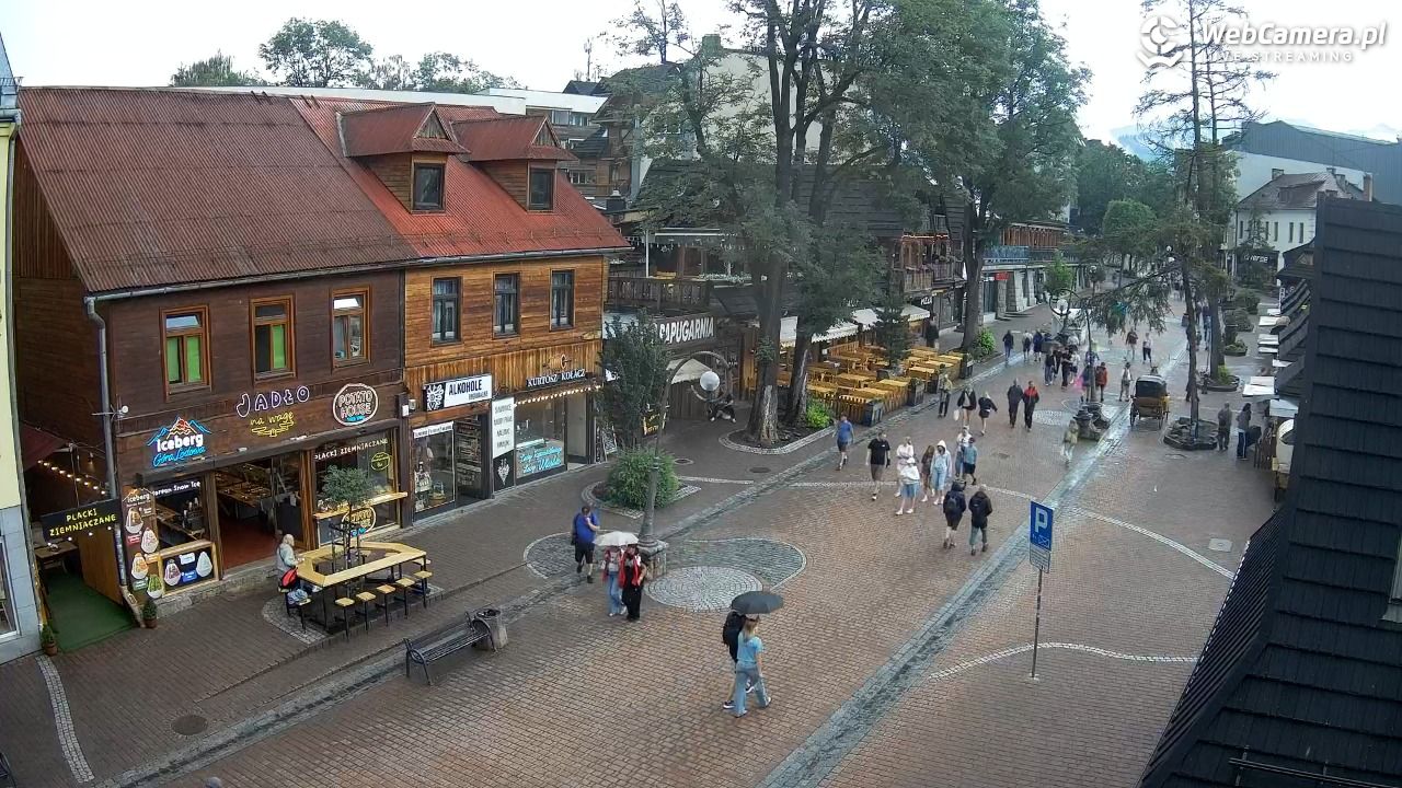 Krupówki Dolne - widok na deptak - 22 czerwiec 2026, 15:41