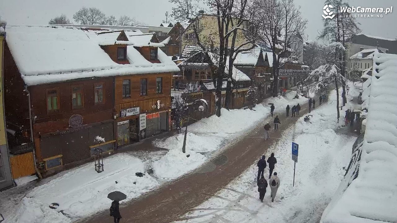 Krupówki Dolne - widok na deptak - 31 marzec 2026, 14:32