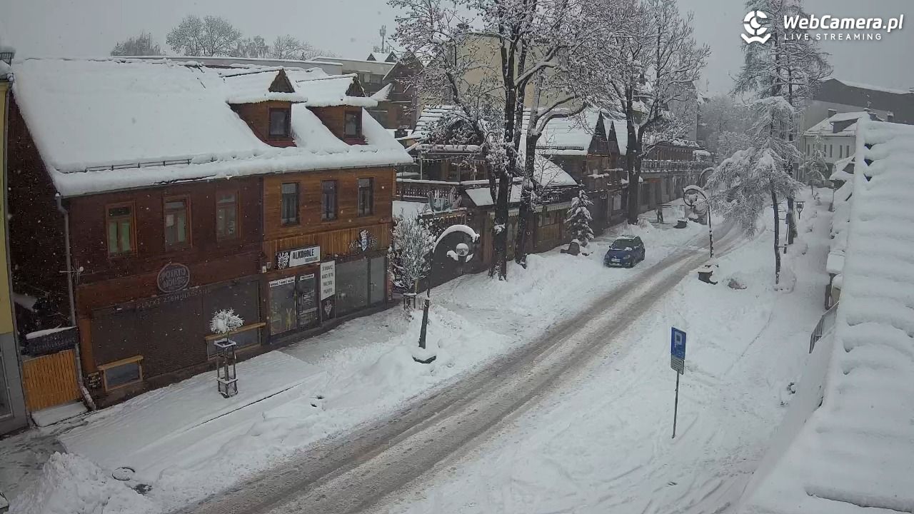 Krupówki Dolne - widok na deptak - 31 marzec 2026, 09:08