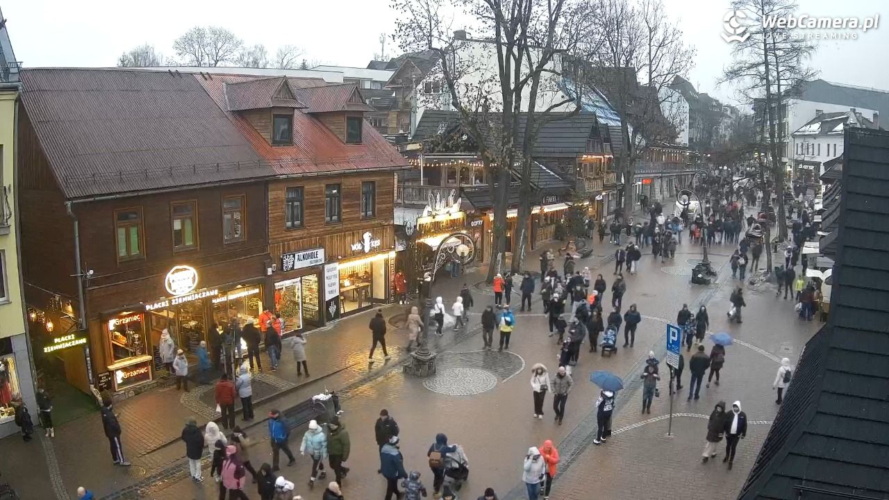 Krupówki Dolne - widok na deptak - 07 luty 2026, 15:28