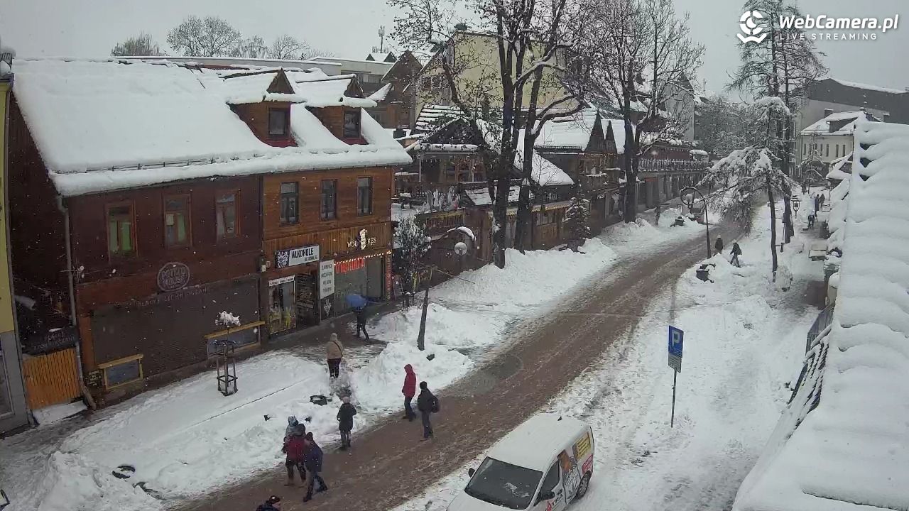 Krupówki Dolne - widok na deptak - 31 marzec 2026, 14:24