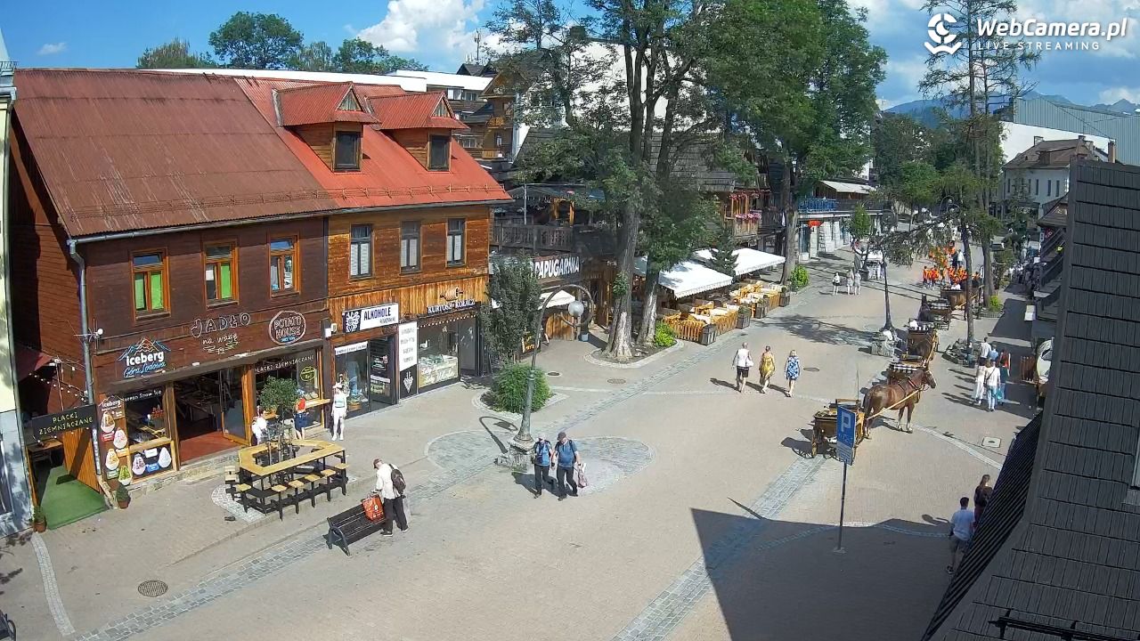 Krupówki Dolne - widok na deptak - 26 czerwiec 2026, 16:09