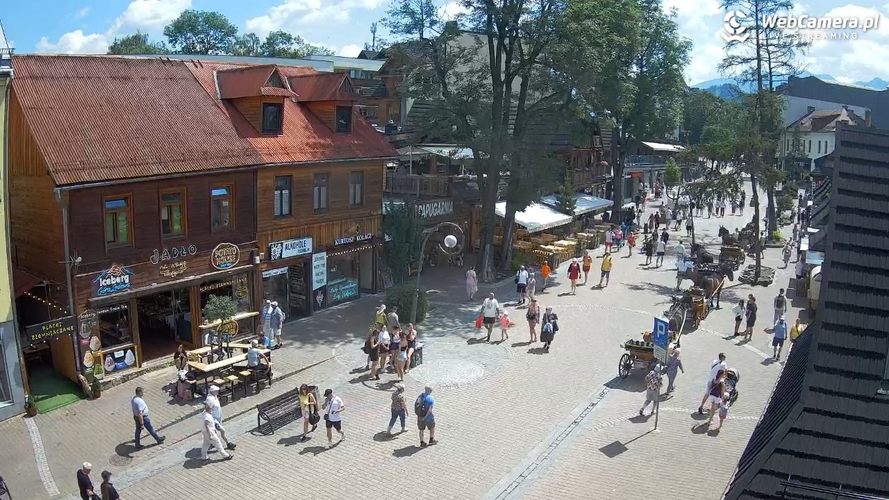Krupówki Dolne - widok na deptak - 26 czerwiec 2026, 11:59