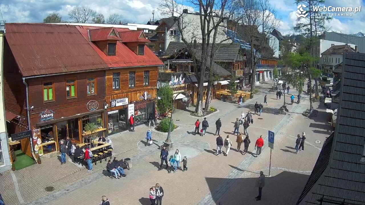 Krupówki Dolne - widok na deptak - 15 maj 2026, 15:14