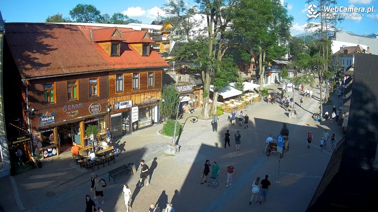 Krupówki Dolne - widok na deptak - 25 czerwiec 2026, 18:39