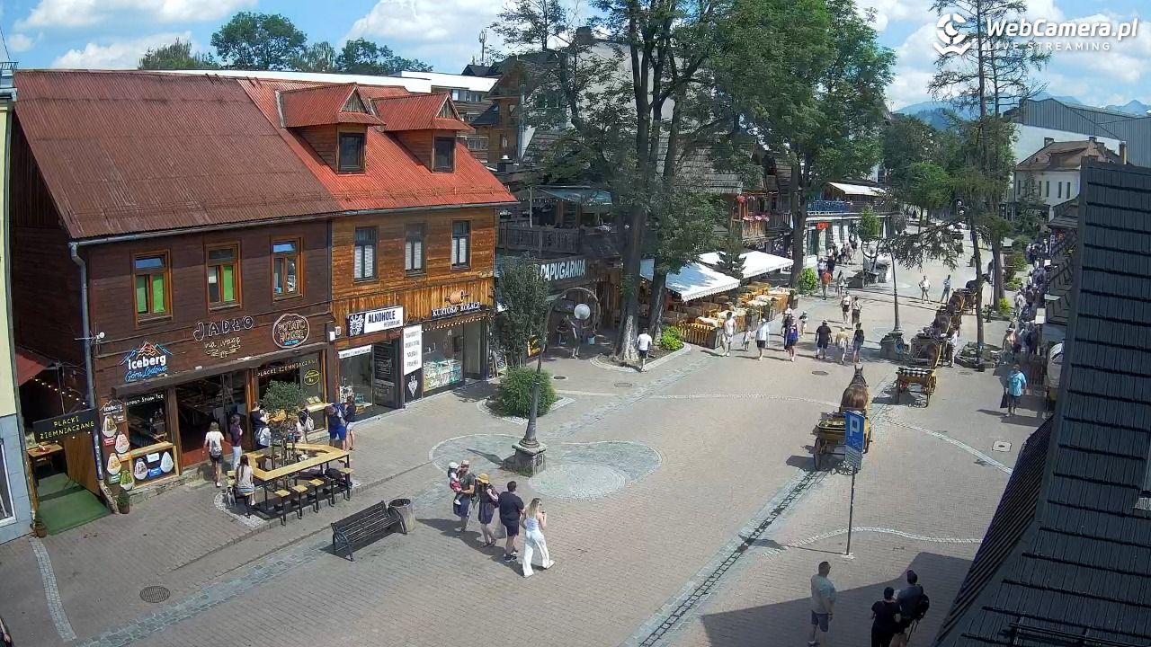 Krupówki Dolne - widok na deptak - 26 czerwiec 2026, 14:35