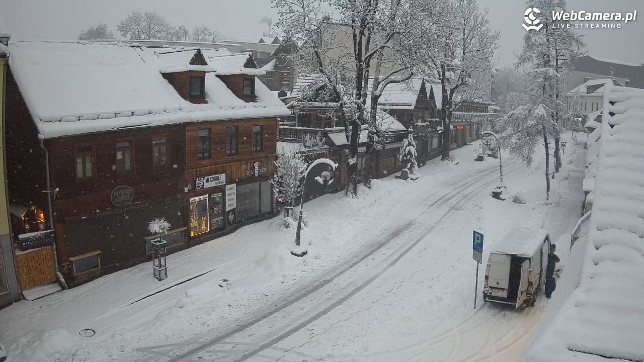 Krupówki Dolne - widok na deptak - 31 marzec 2026, 06:50