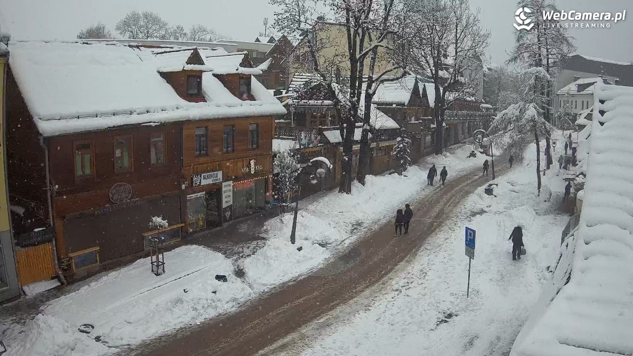 Krupówki Dolne - widok na deptak - 31 marzec 2026, 12:18