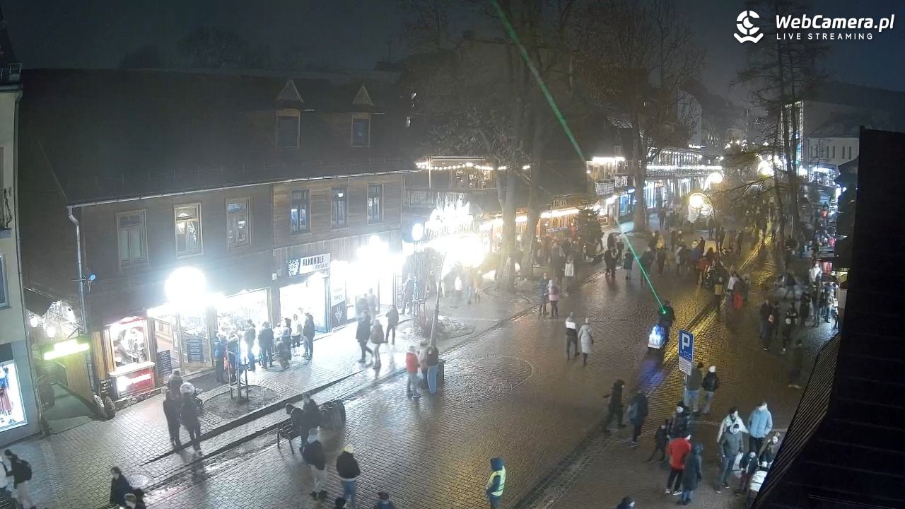 Krupówki Dolne - widok na deptak - 07 luty 2026, 18:27