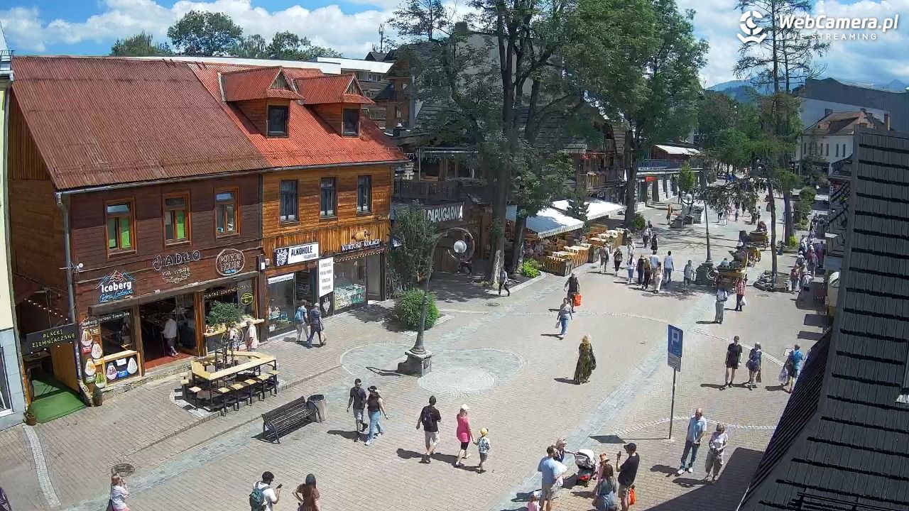 Krupówki Dolne - widok na deptak - 23 czerwiec 2026, 13:42