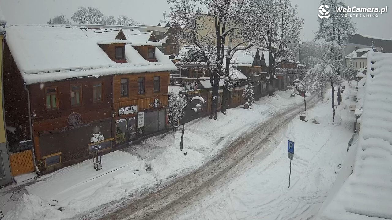 Krupówki Dolne - widok na deptak - 31 marzec 2026, 09:49