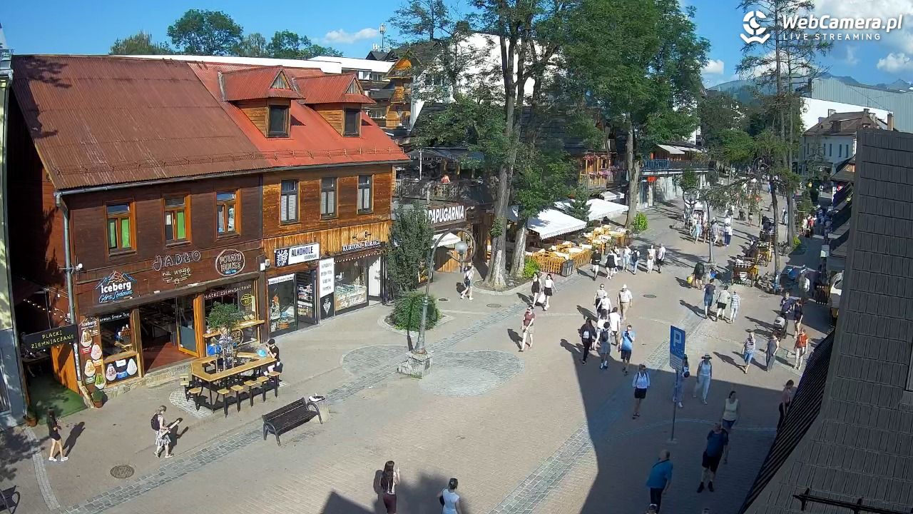 Krupówki Dolne - widok na deptak - 26 czerwiec 2026, 17:19