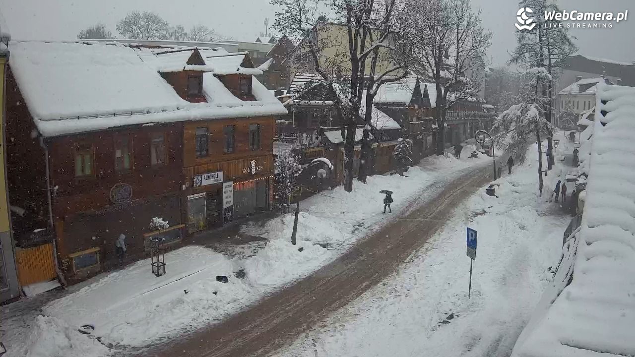 Krupówki Dolne - widok na deptak - 31 marzec 2026, 12:51