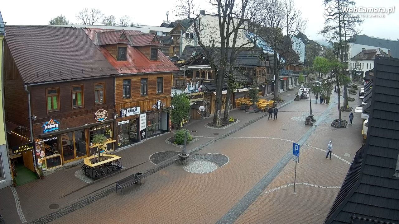 Krupówki Dolne - widok na deptak - 16 maj 2026, 09:50