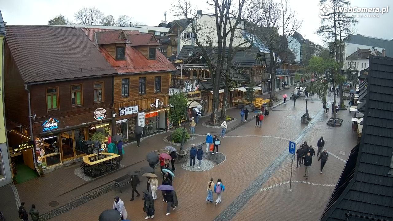 Krupówki Dolne - widok na deptak - 16 maj 2026, 14:29