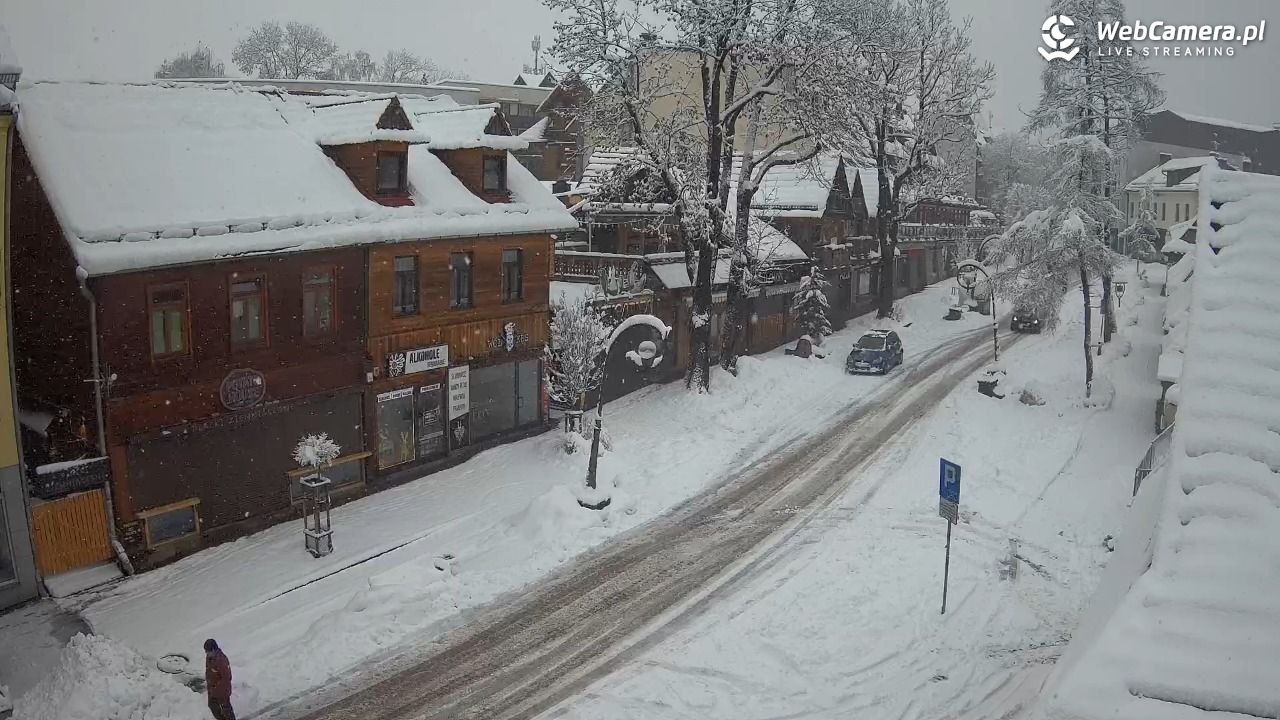 Krupówki Dolne - widok na deptak - 31 marzec 2026, 08:20