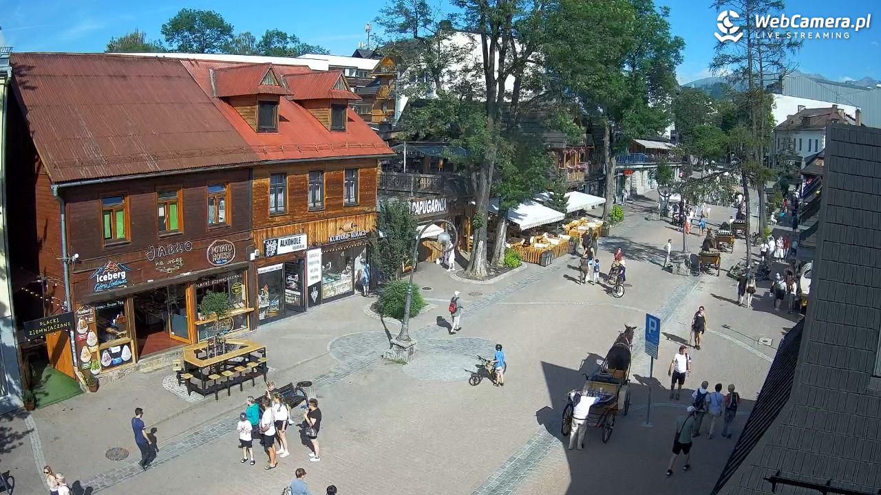 Krupówki Dolne - widok na deptak - 24 czerwiec 2026, 16:48