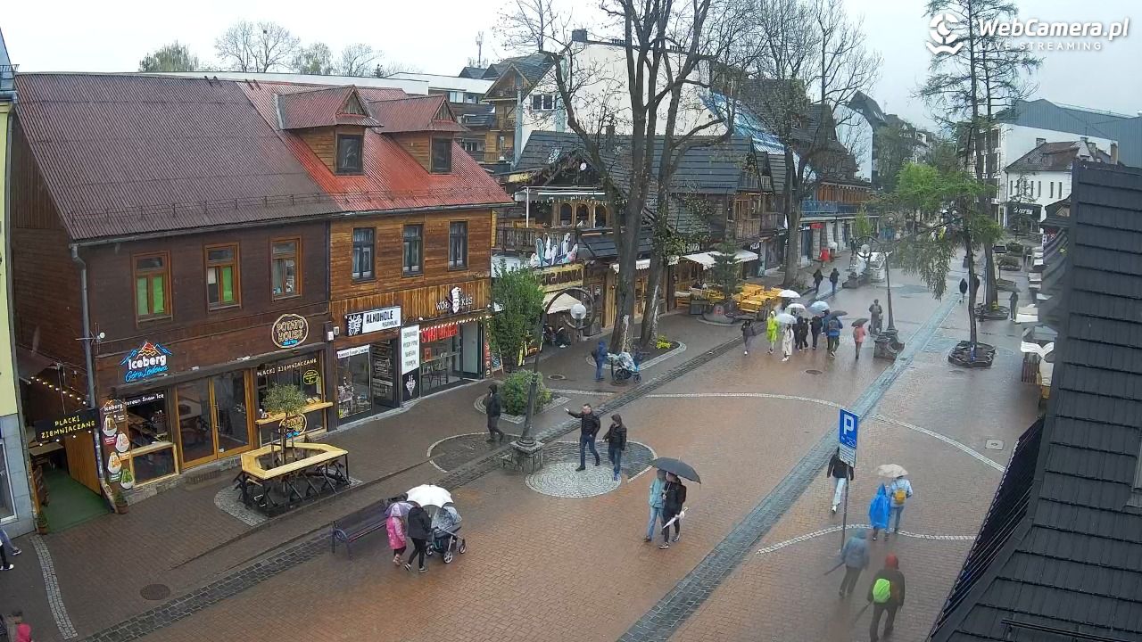 Krupówki Dolne - widok na deptak - 16 maj 2026, 12:15