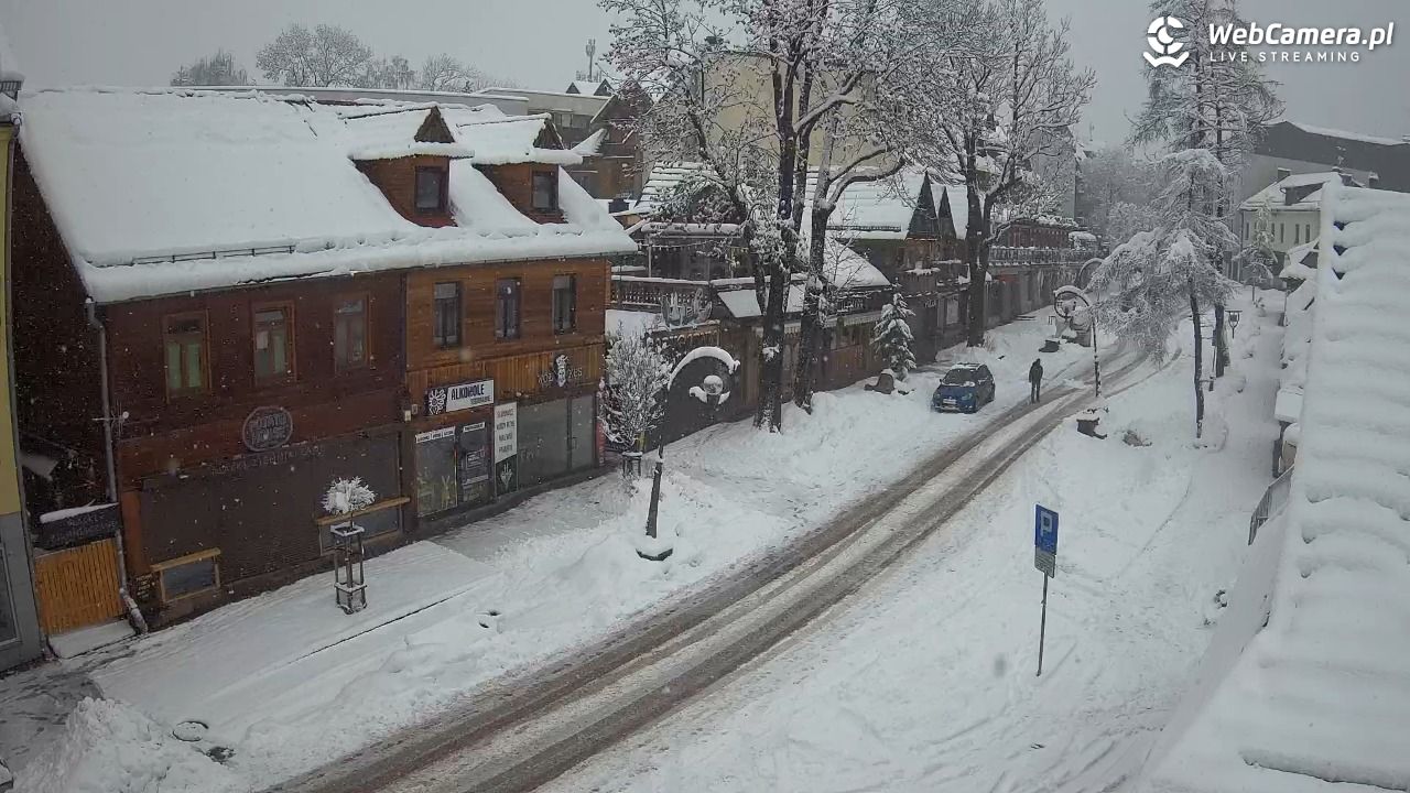 Krupówki Dolne - widok na deptak - 31 marzec 2026, 09:03