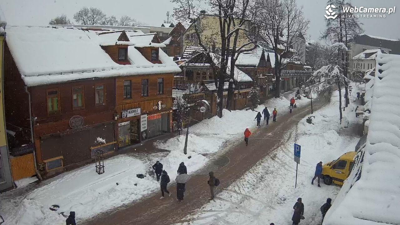 Krupówki Dolne - widok na deptak - 31 marzec 2026, 14:38