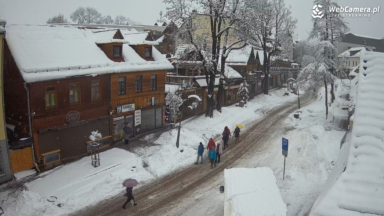 Krupówki Dolne - widok na deptak - 31 marzec 2026, 10:29
