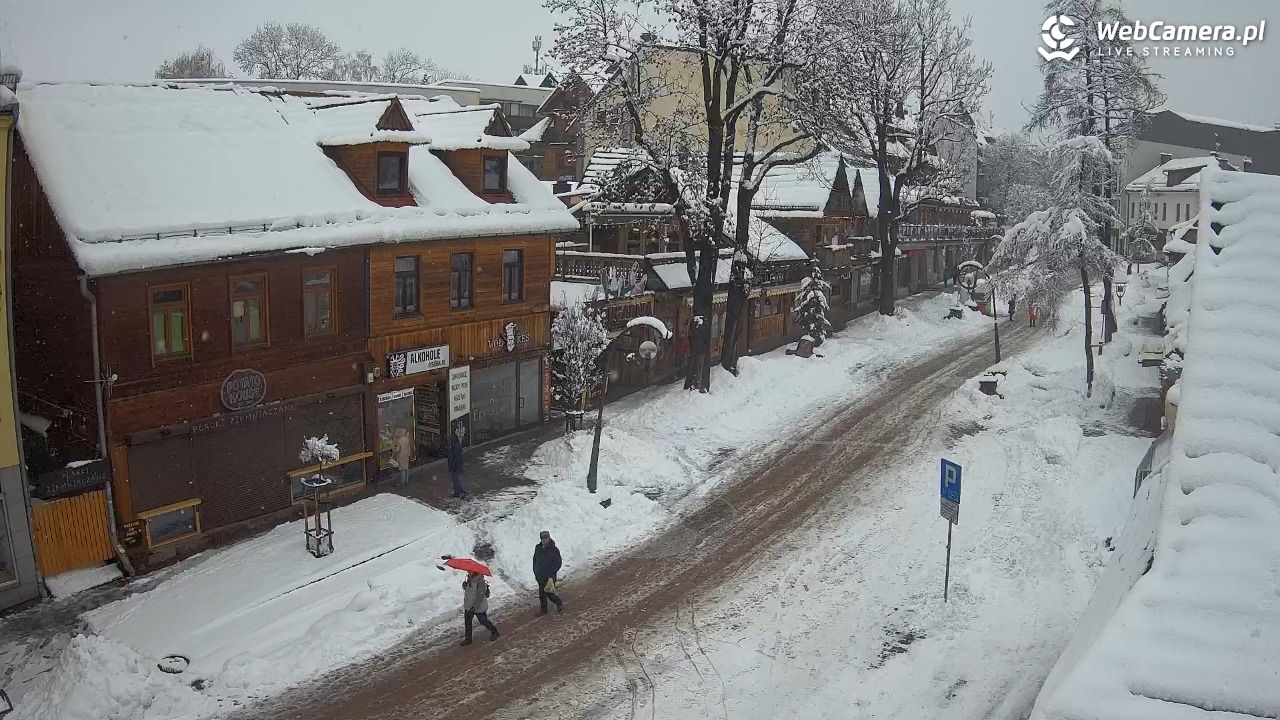 Krupówki Dolne - widok na deptak - 31 marzec 2026, 11:06