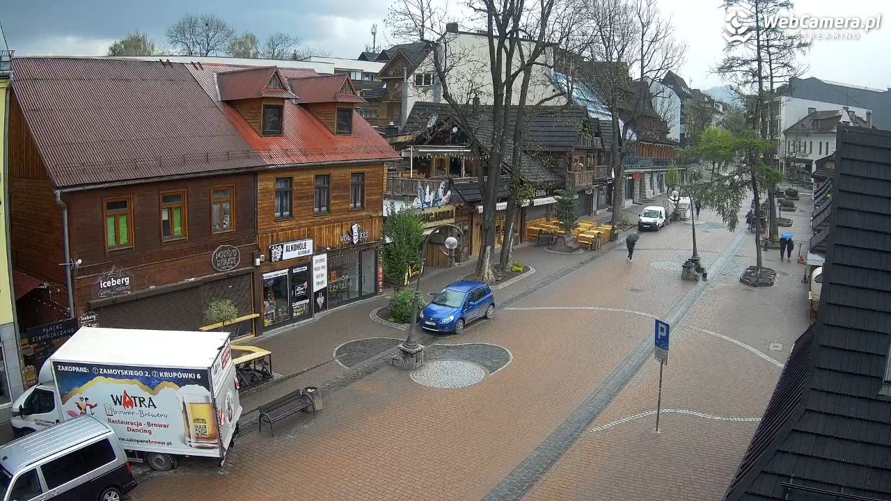 Krupówki Dolne - widok na deptak - 15 maj 2026, 08:26